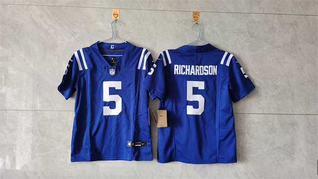 Womens Indianapolis Colts #5 Anthony Richardson Blue 2024 F.U.S.E. Vapor Stitched Jersey